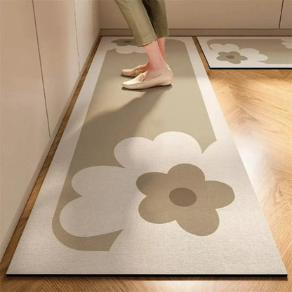 Kitchen Rug Anti-Fatigue Cushioned Absorbent Non-Slip