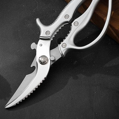 Kitchen Scissors Razor-Sharp Stainless Steel Non-Slip Handle Safety Lock