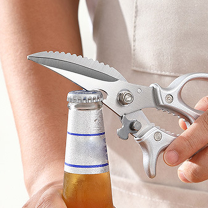 Kitchen Scissors Razor-Sharp Stainless Steel Non-Slip Handle Safety Lock