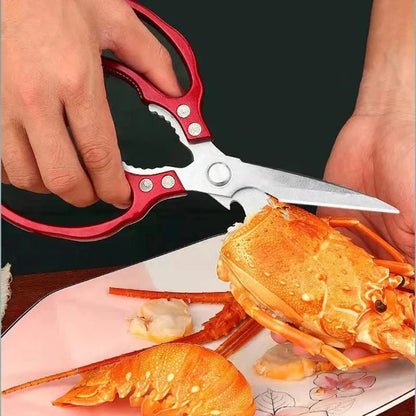 Kitchen Scissors Stainless Steel Blades Ergonomic Aluminum Handles