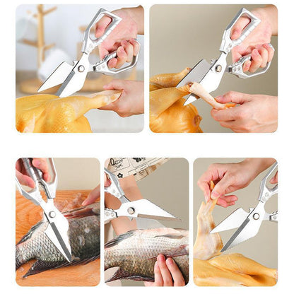 Kitchen Shears Razor-Sharp Stainless Steel Ergonomic Non-Slip Handles
