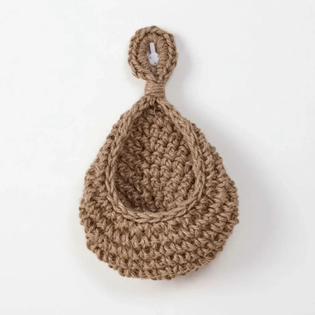 Kitchen Storage Basket Handwoven Hemp Rope Space-Saving