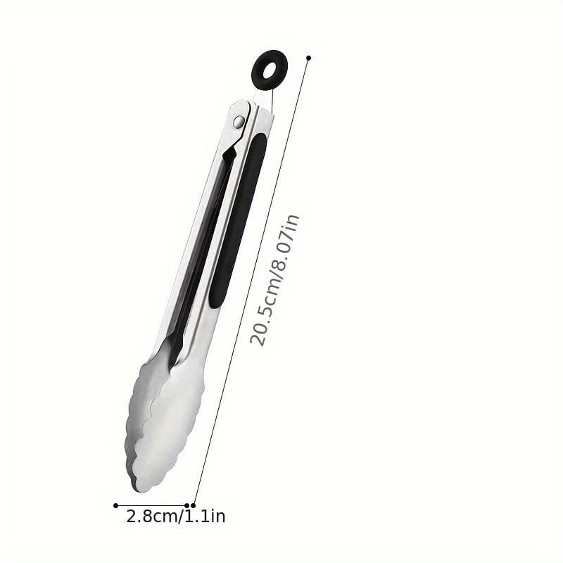 Kitchen Tongs Stainless Steel Locking Non-Slip Handles