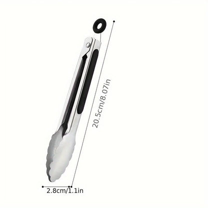 Kitchen Tongs Stainless Steel Locking Non-Slip Handles