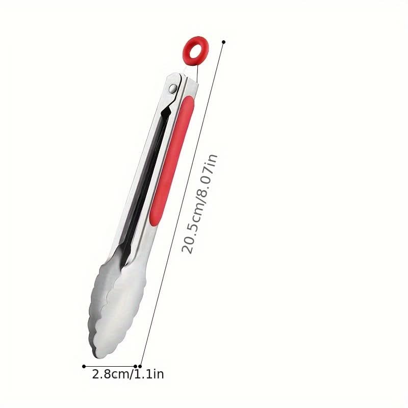 Kitchen Tongs Stainless Steel Locking Non-Slip Handles