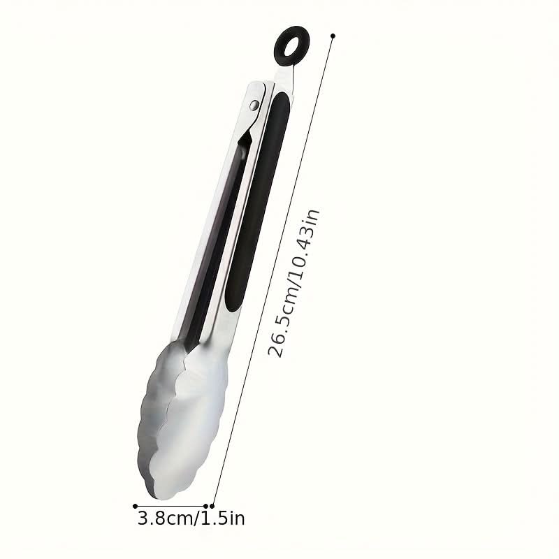 Kitchen Tongs Stainless Steel Locking Non-Slip Handles