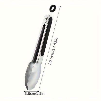 Kitchen Tongs Stainless Steel Locking Non-Slip Handles
