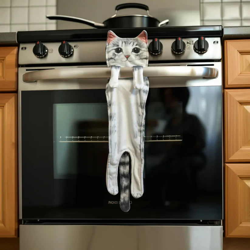 Kitchen Towel Microfiber Quick-Drying Paw Loop