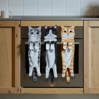 Kitchen Towel Microfiber Quick-Drying Paw Loop