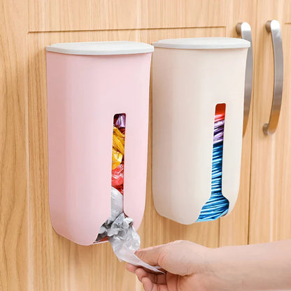 Kitchen Wall Storage Box Self-Adhesive One-Hand Dispenser