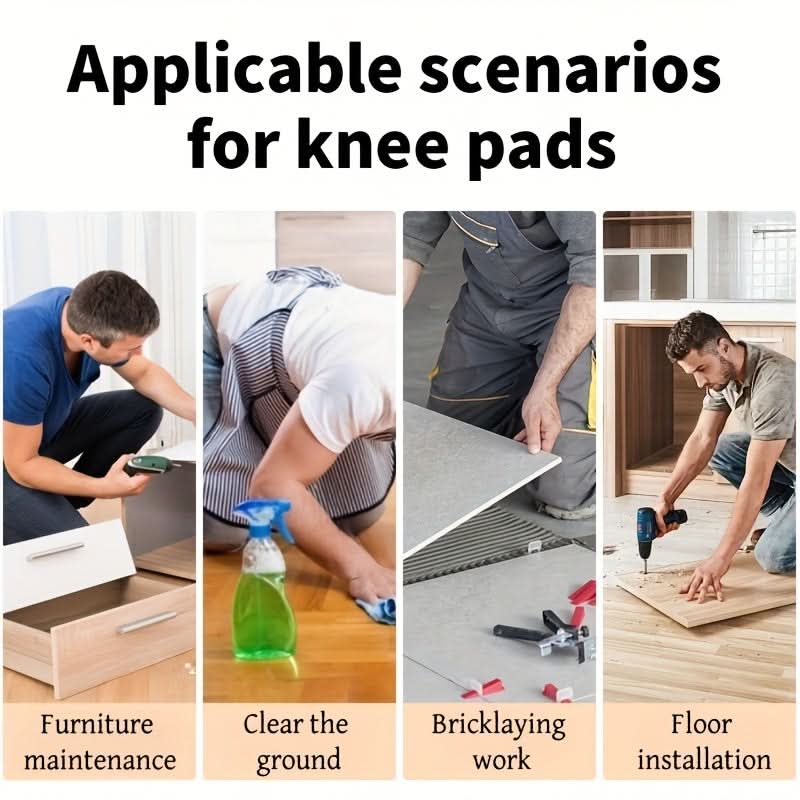 Knee Pads Padded Foam Support & Adjustable Straps