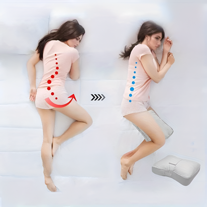 Knee Pillow Contour Memory Foam Adjustable Velcro Strap