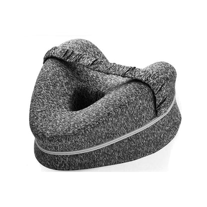 Knee Pillow Memory Foam Ergonomic Crescent Adjustable Strap