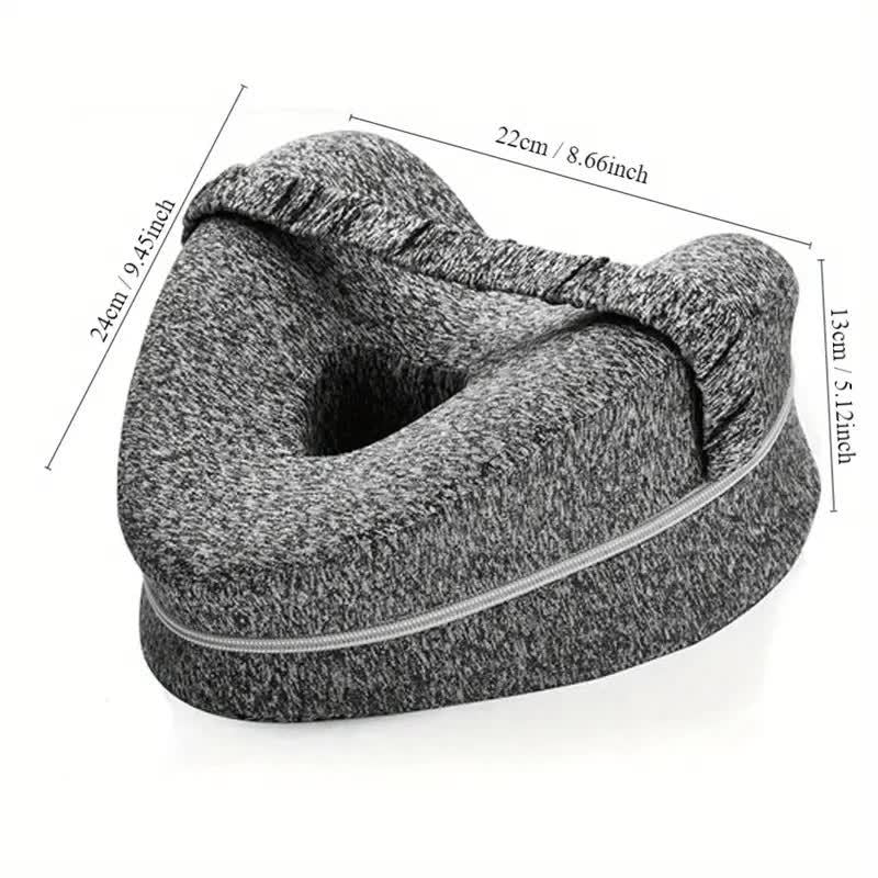 Knee Pillow Memory Foam Ergonomic Crescent Adjustable Strap