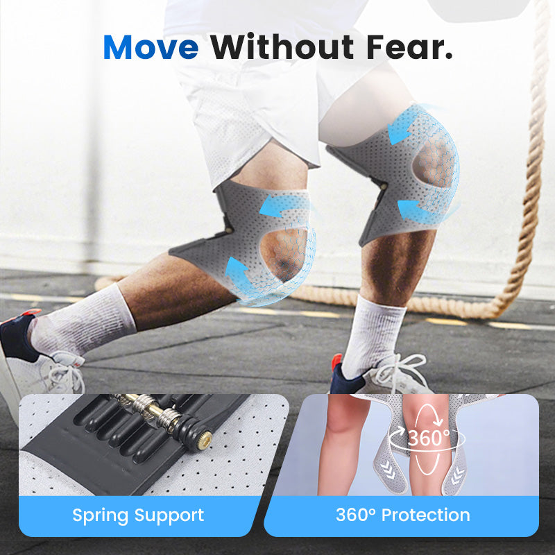 Knee Support Adjustable Compression Breathable Non-Slip Straps