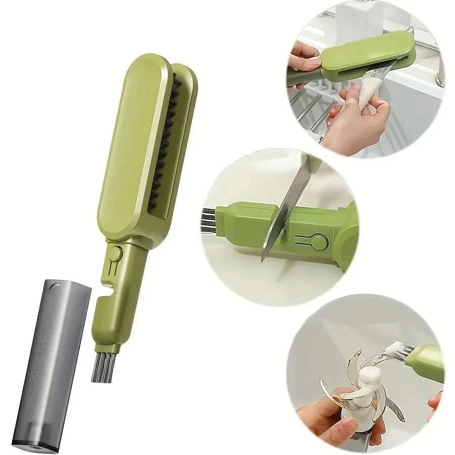 Knife Cleaning Brush Double-Sided Magnetic Guide