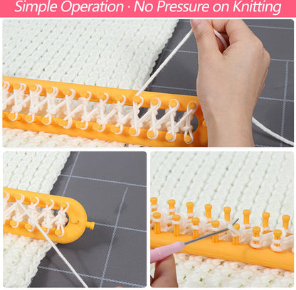 Knitting Frame Needle-Free Metal Pins Portable