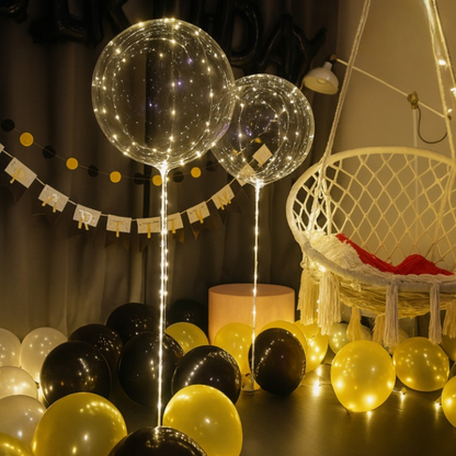 LED Balloons Warm White & Reusable Set of 10