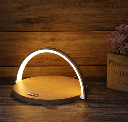 LED Bedside Lamp Qi Wireless Charger Touch Dimmer