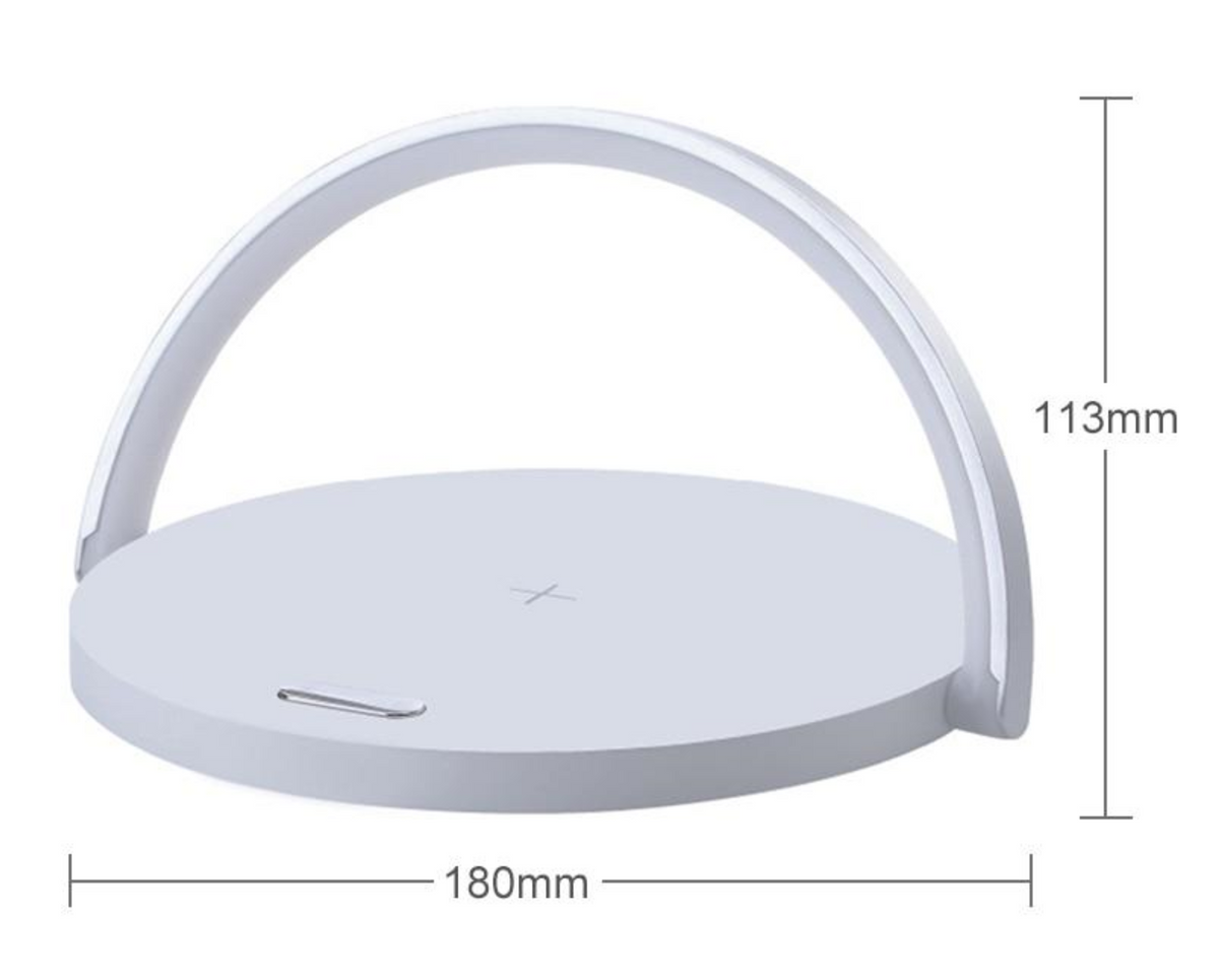 LED Bedside Lamp Qi Wireless Charger Touch Dimmer