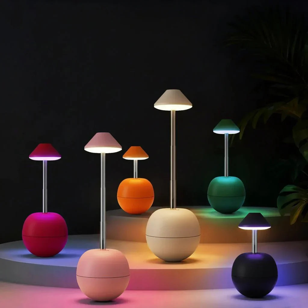 LED Bedside Lamp Remote Control & USB Charging