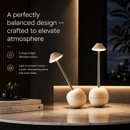 LED Bedside Lamp Remote Control & USB Charging
