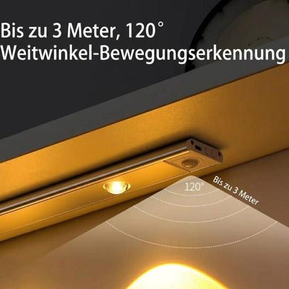 LED Cabinet Light Motion Sensor 3-Color Rechargeable & Magnetic Mount
