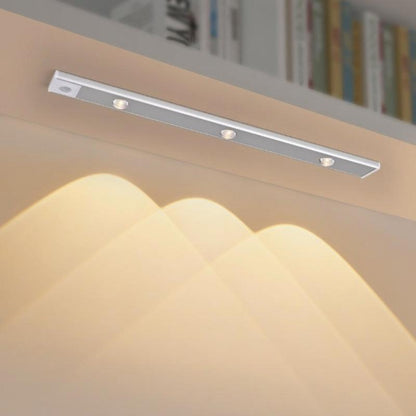 LED Cabinet Light Motion Sensor 3-Color Rechargeable & Magnetic Mount