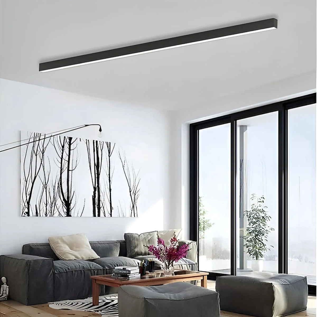 LED Ceiling Light Slim Flush Mount Adjustable Color Temperature
