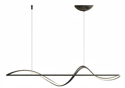 LED Chandelier Spiral Design Remote Dimmable Three-Color Light