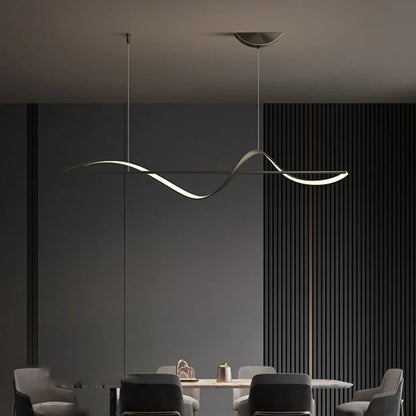 LED Chandelier Spiral Design Remote Dimmable Three-Color Light