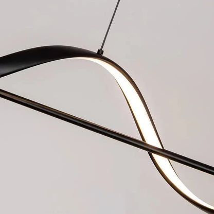 LED Chandelier Spiral Design Remote Dimmable Three-Color Light