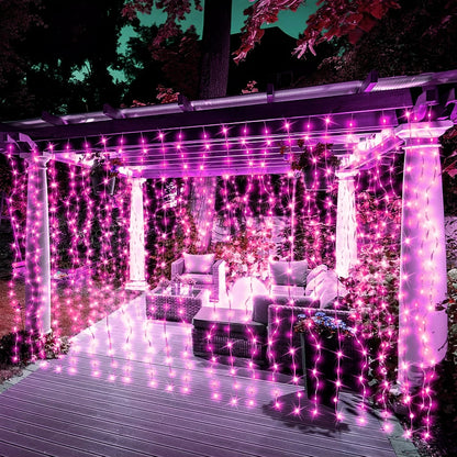 LED Curtain Lights USB Type-C Powered 8 Light Modes