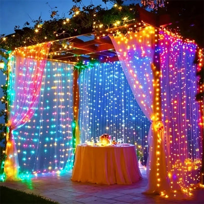 LED Curtain Lights USB Type-C Powered 8 Light Modes