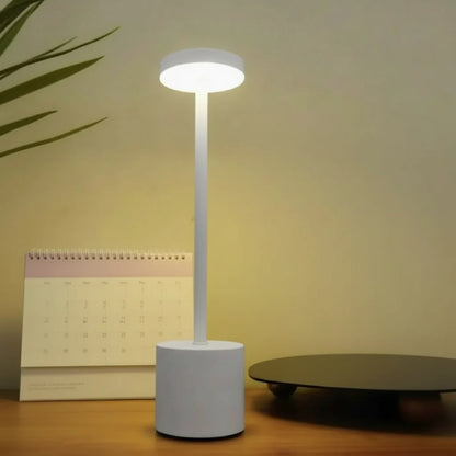 LED Desk Lamp Dimmable Flame Effect Rechargeable