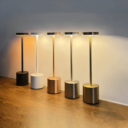 LED Desk Lamp Wireless Charging Three Color USB Rechargeable