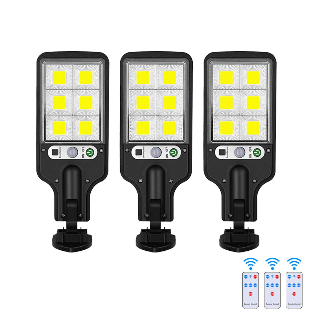 LED Floodlight Solar-Powered Motion-Activated Waterproof