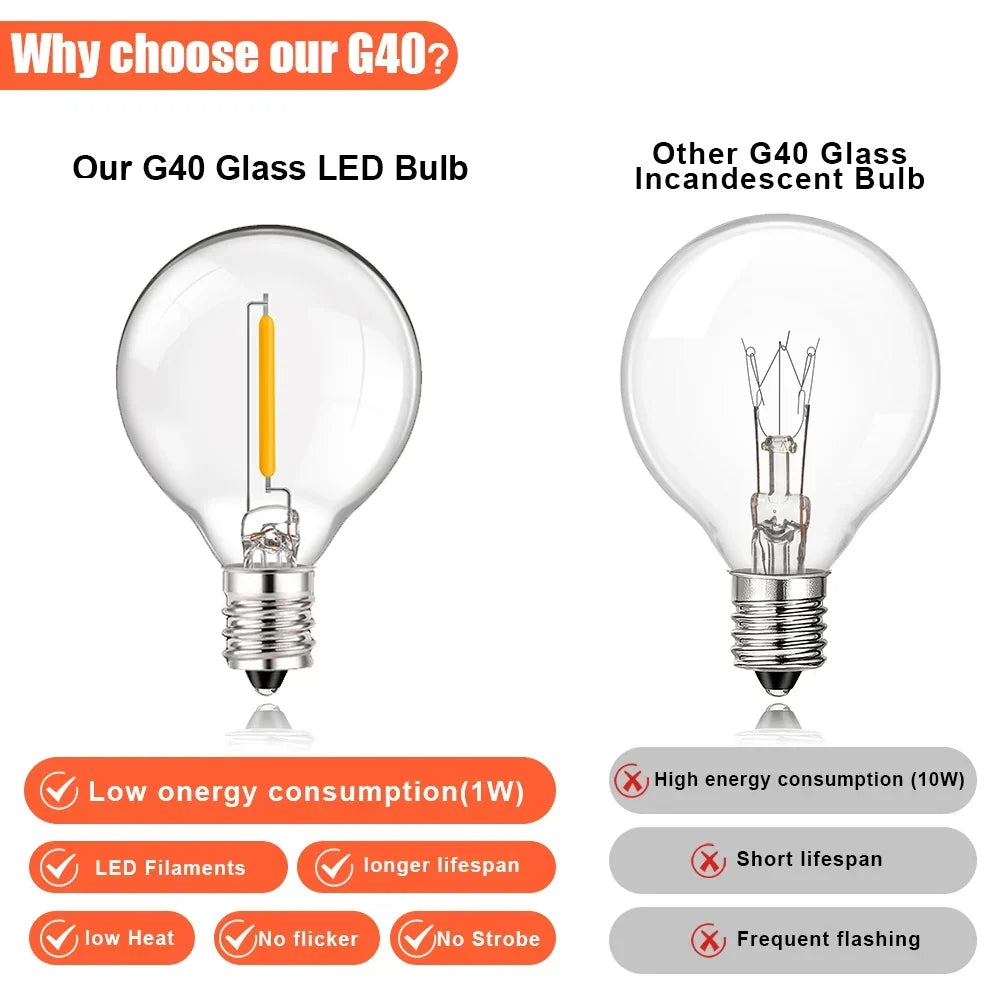 LED Globe Bulb 12V 24V DC Warm White 1W Low Power
