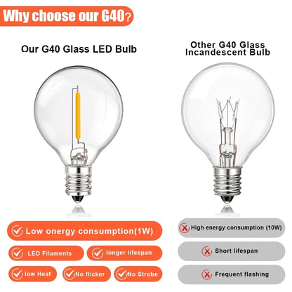 LED Globe Bulb 12V 24V DC Warm White 1W Low Power