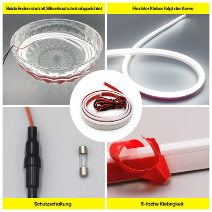 LED Headlight Strip 12V Super-Bright Waterproof