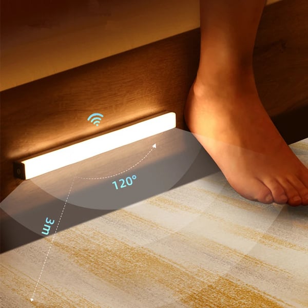 LED Motion Sensor Light USB Rechargeable Magnetic Mount