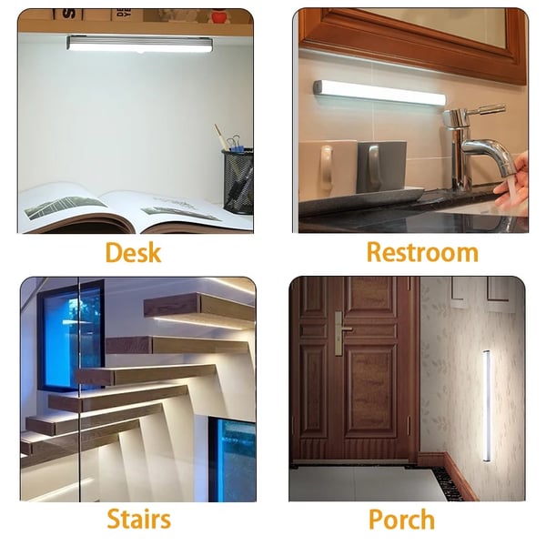 LED Motion Sensor Light USB Rechargeable Magnetic Mount