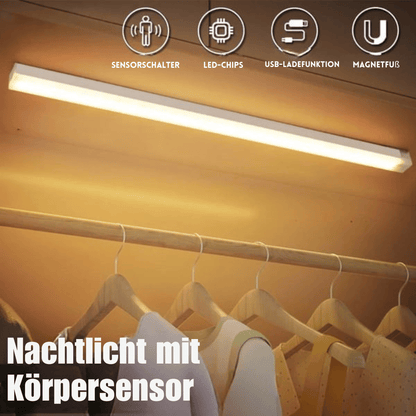 LED Motion Sensor Light USB Rechargeable Magnetic Mount