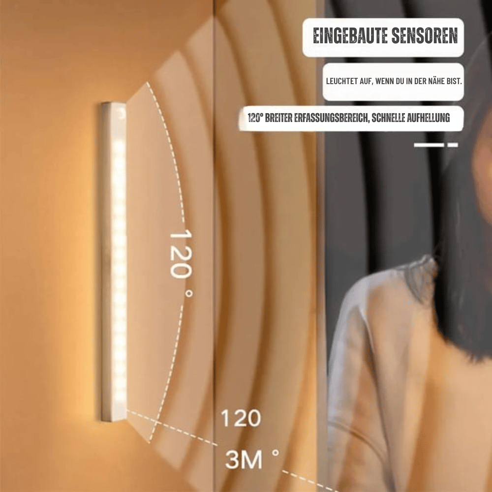LED Motion Sensor Light USB Rechargeable Magnetic Mount