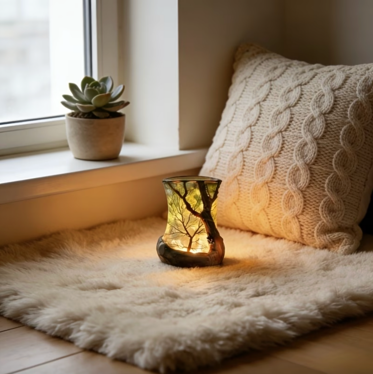 LED Night Light Forest Shadow Projection Battery Operated
