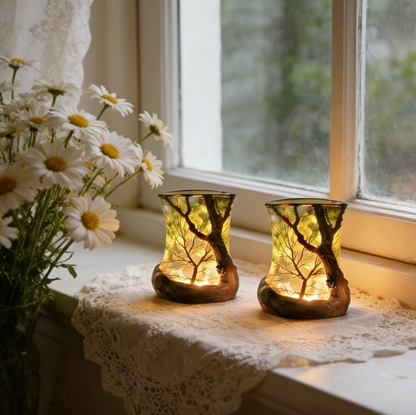 LED Night Light Forest Shadow Projection Battery Operated