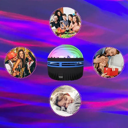LED Projector Night Light Aurora & Water Wave USB-Powered