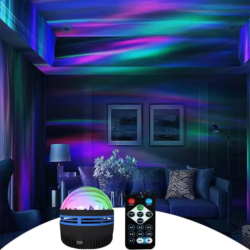 LED Projector Night Light Aurora & Water Wave USB-Powered