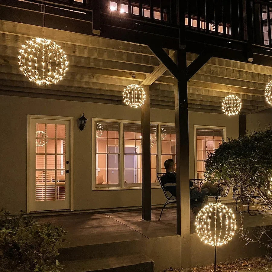 LED Sphere Light Foldable Wireless Weather-Resistant