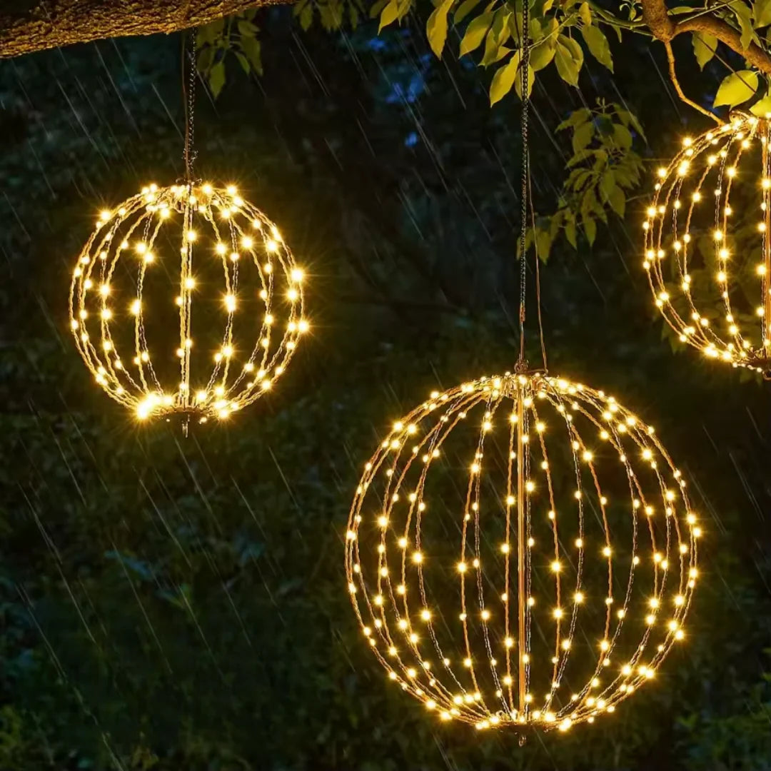 LED Sphere Light Foldable Wireless Weather-Resistant